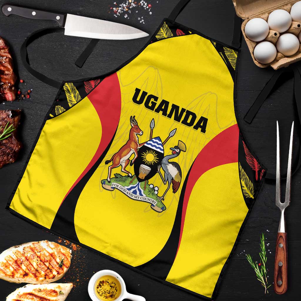 Uganda Cricket Apron Go Cricket Cranes - Wonder Print Shop