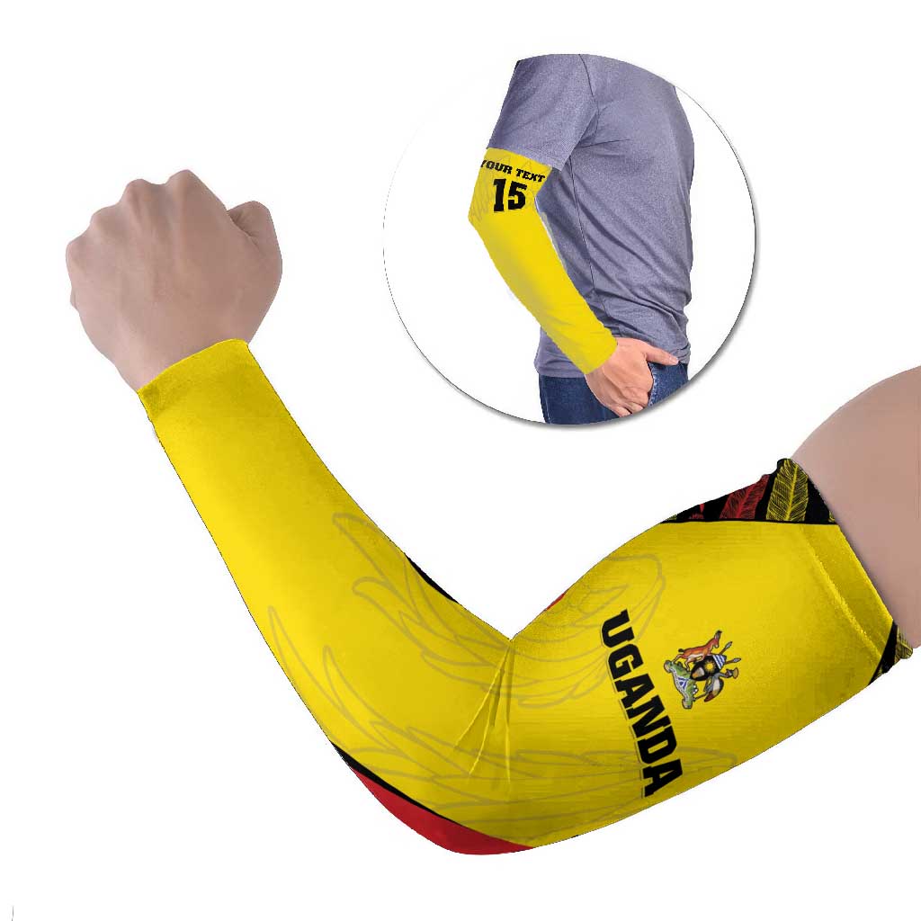 Custom Uganda Cricket Arm Sleeves Go Cricket Cranes - Wonder Print Shop
