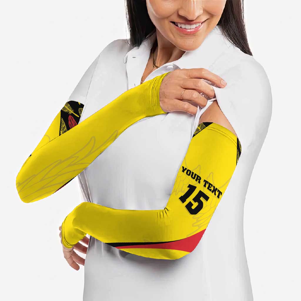 Custom Uganda Cricket Arm Sleeves Go Cricket Cranes - Wonder Print Shop