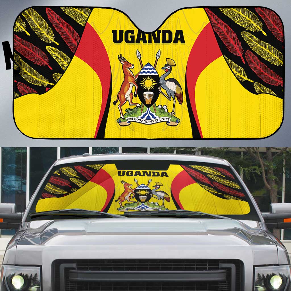 Uganda Cricket Auto Sun Shade Go Cricket Cranes - Wonder Print Shop
