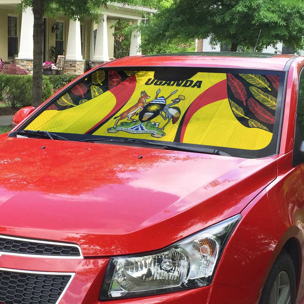 Uganda Cricket Auto Sun Shade Go Cricket Cranes - Wonder Print Shop