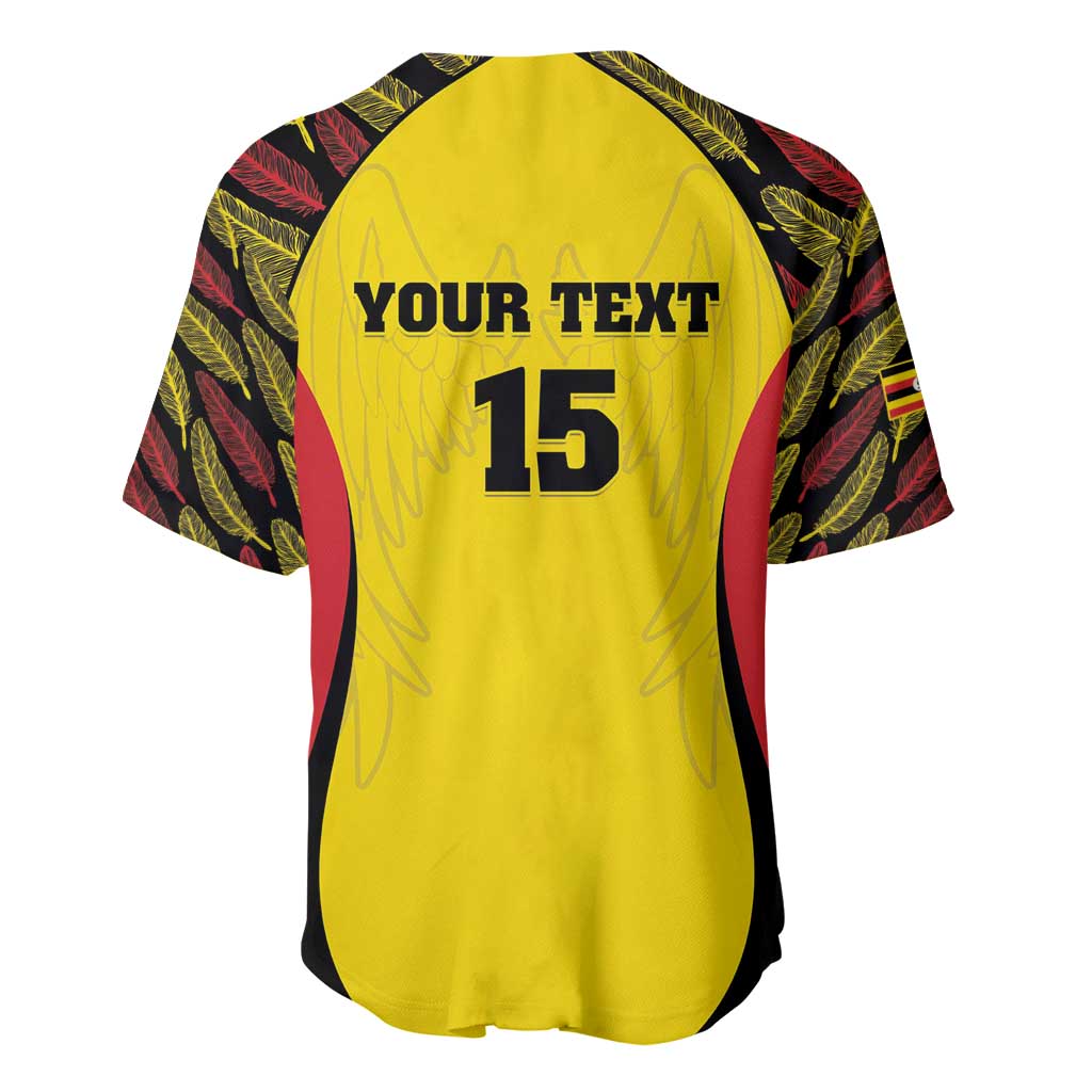 Custom Uganda Cricket Baseball Jersey Go Cricket Cranes - Wonder Print Shop