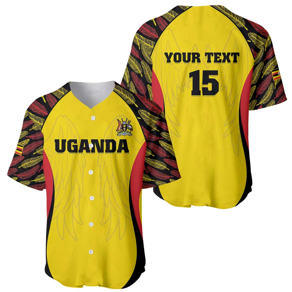 Custom Uganda Cricket Baseball Jersey Go Cricket Cranes - Wonder Print Shop