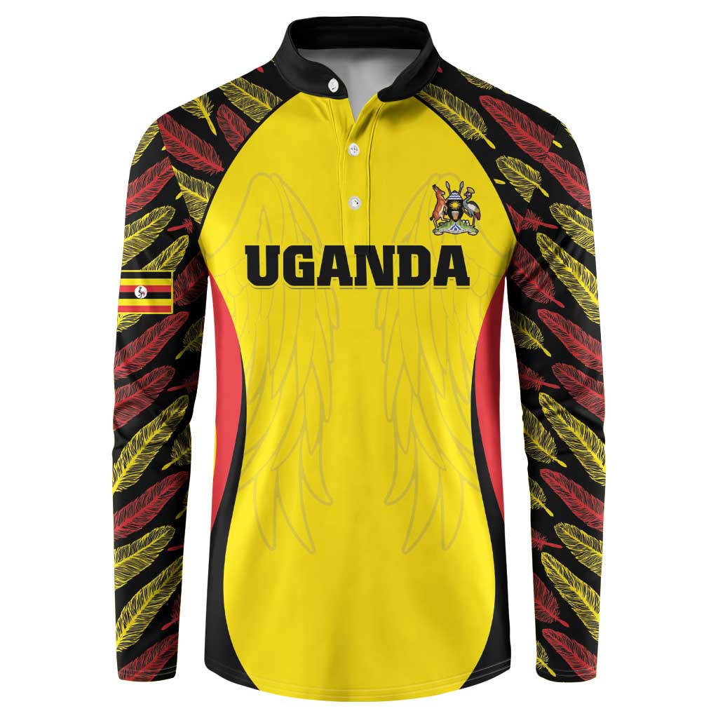 Custom Uganda Cricket Button Sweatshirt Go Cricket Cranes - Wonder Print Shop