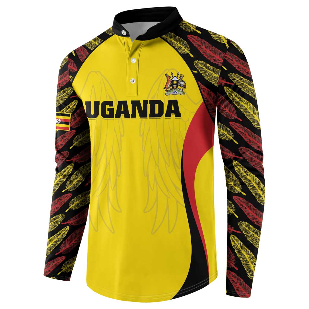 Custom Uganda Cricket Button Sweatshirt Go Cricket Cranes - Wonder Print Shop