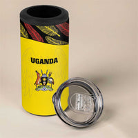 Custom Uganda Cricket 4 in 1 Can Cooler Tumbler Go Cricket Cranes - Wonder Print Shop
