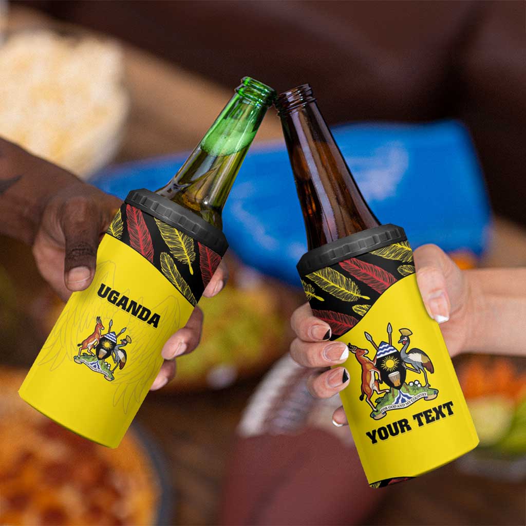 Custom Uganda Cricket 4 in 1 Can Cooler Tumbler Go Cricket Cranes - Wonder Print Shop