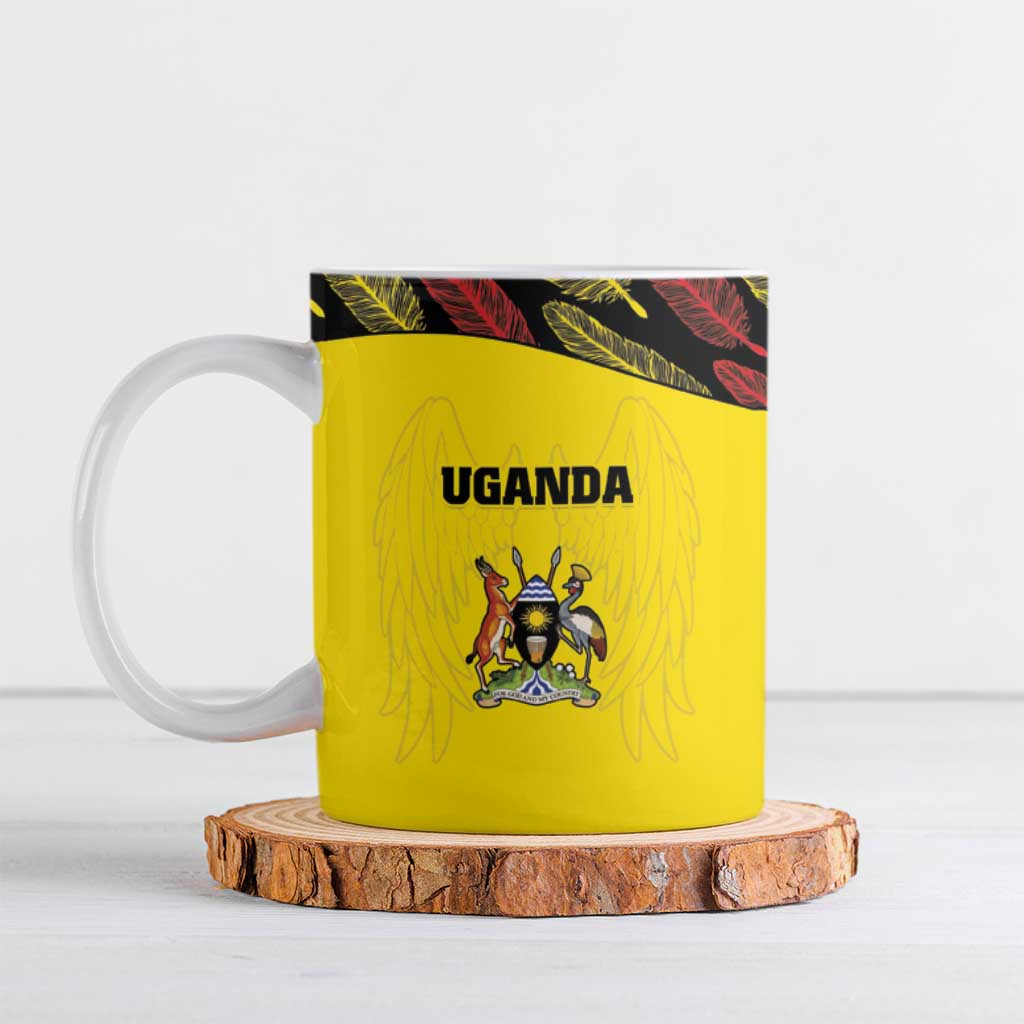 Custom Uganda Cricket Ceramic Mug Go Cricket Cranes - Wonder Print Shop