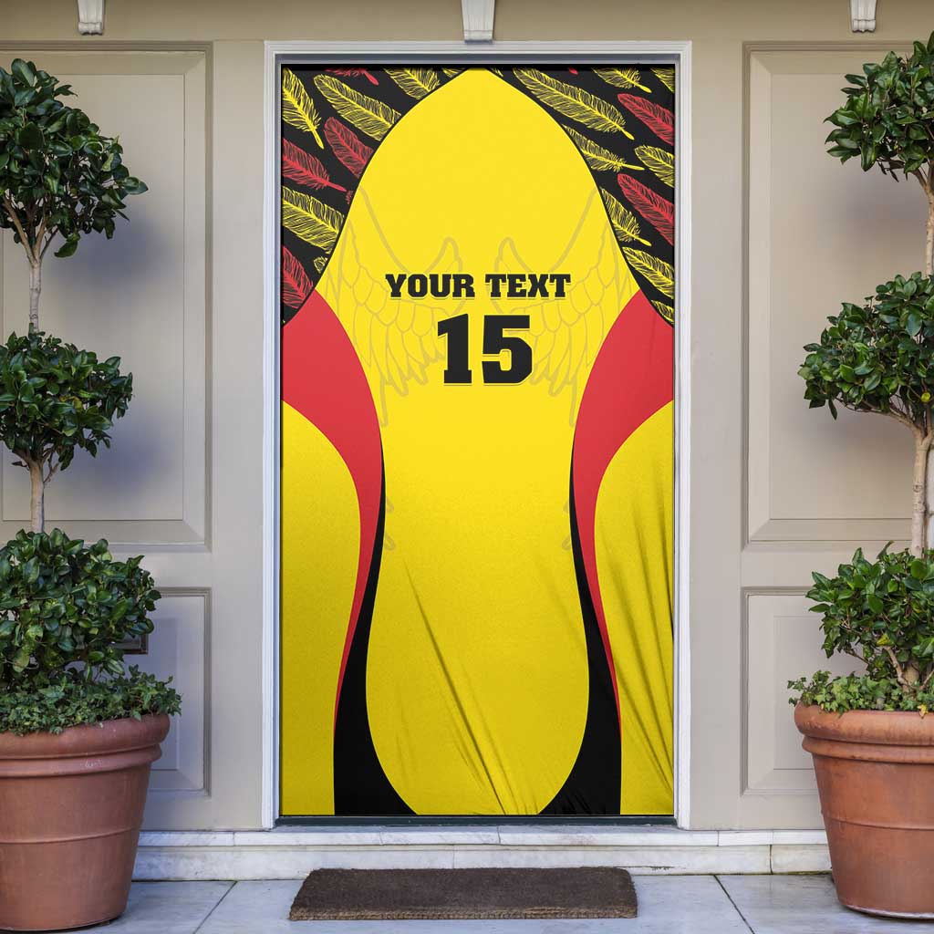 Custom Uganda Cricket Door Cover Go Cricket Cranes - Wonder Print Shop