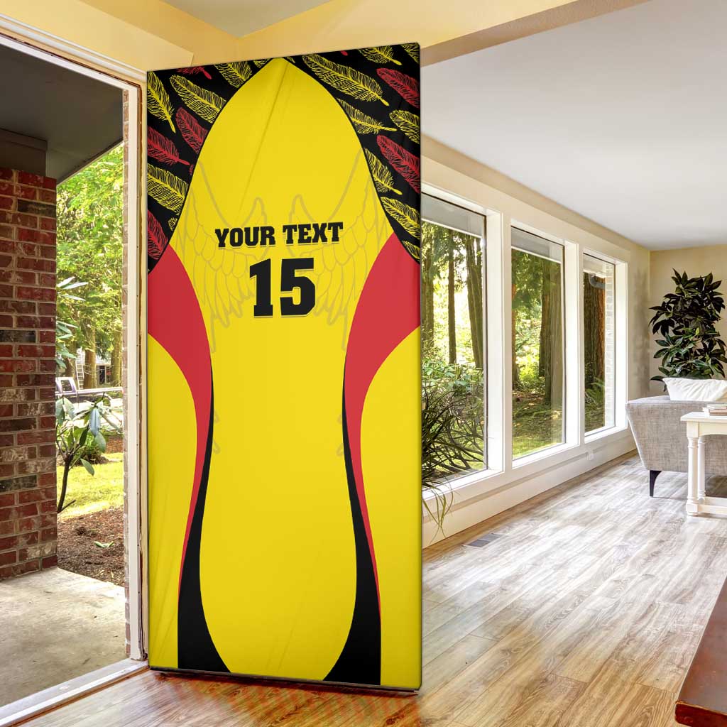 Custom Uganda Cricket Door Cover Go Cricket Cranes - Wonder Print Shop
