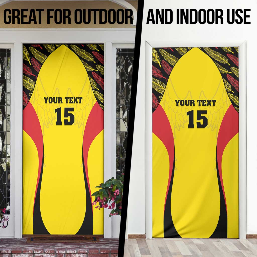 Custom Uganda Cricket Door Cover Go Cricket Cranes - Wonder Print Shop