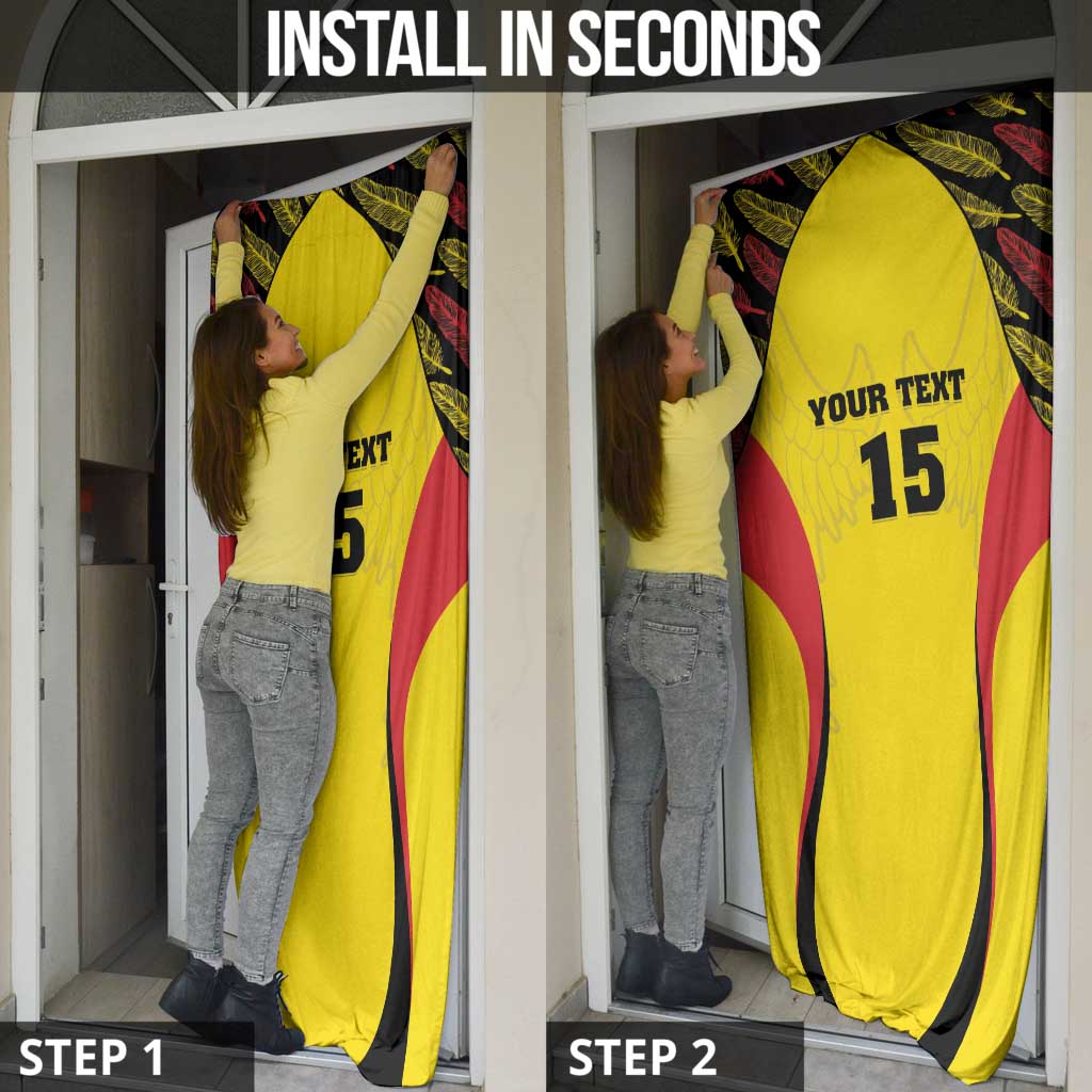 Custom Uganda Cricket Door Cover Go Cricket Cranes - Wonder Print Shop