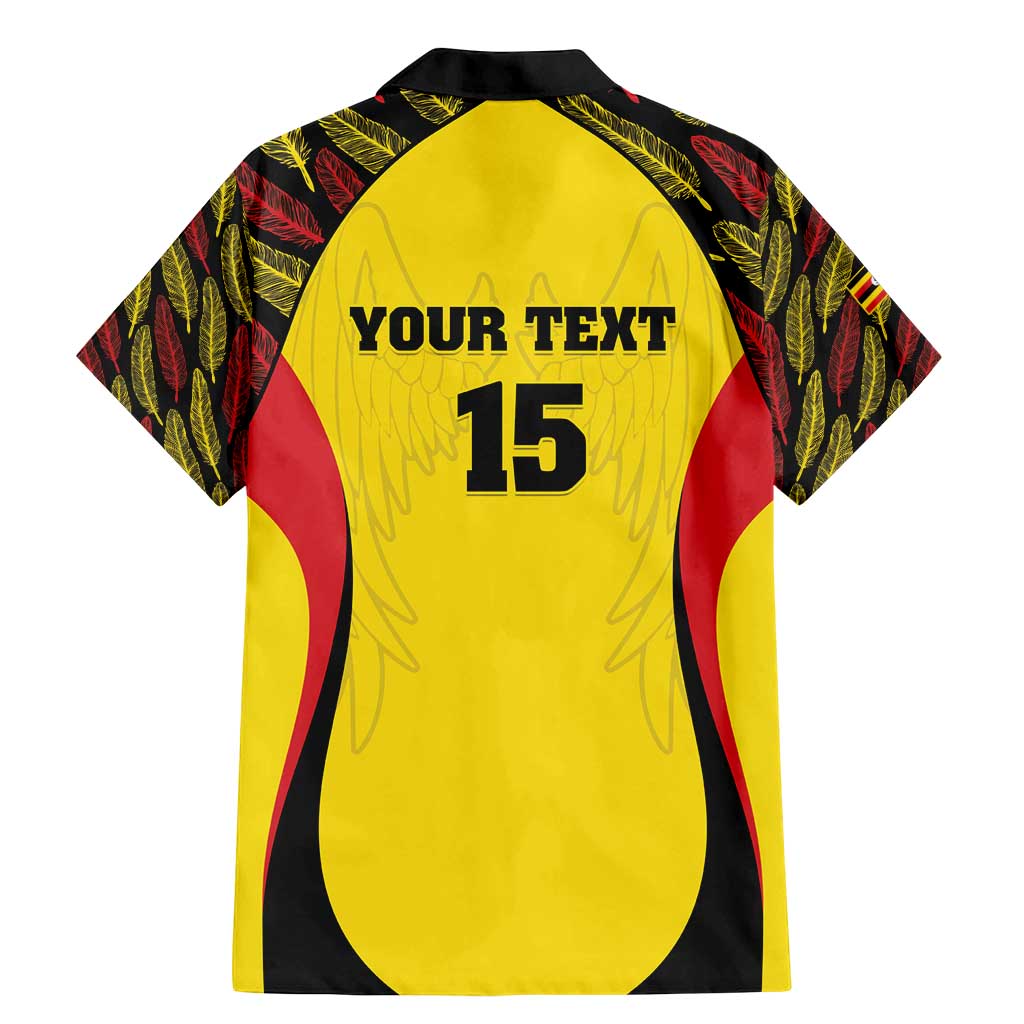 Custom Uganda Cricket Family Matching Mermaid Dress and Hawaiian Shirt Go Cricket Cranes - Wonder Print Shop