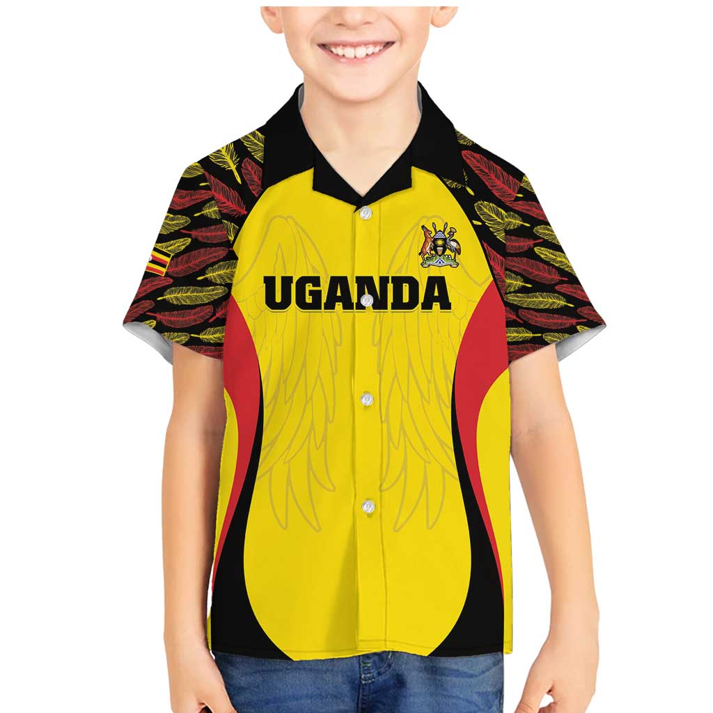 Custom Uganda Cricket Family Matching Mermaid Dress and Hawaiian Shirt Go Cricket Cranes - Wonder Print Shop