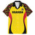 Custom Uganda Cricket Family Matching Off Shoulder Short Dress and Hawaiian Shirt Go Cricket Cranes - Wonder Print Shop