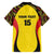 Custom Uganda Cricket Family Matching Off Shoulder Short Dress and Hawaiian Shirt Go Cricket Cranes - Wonder Print Shop