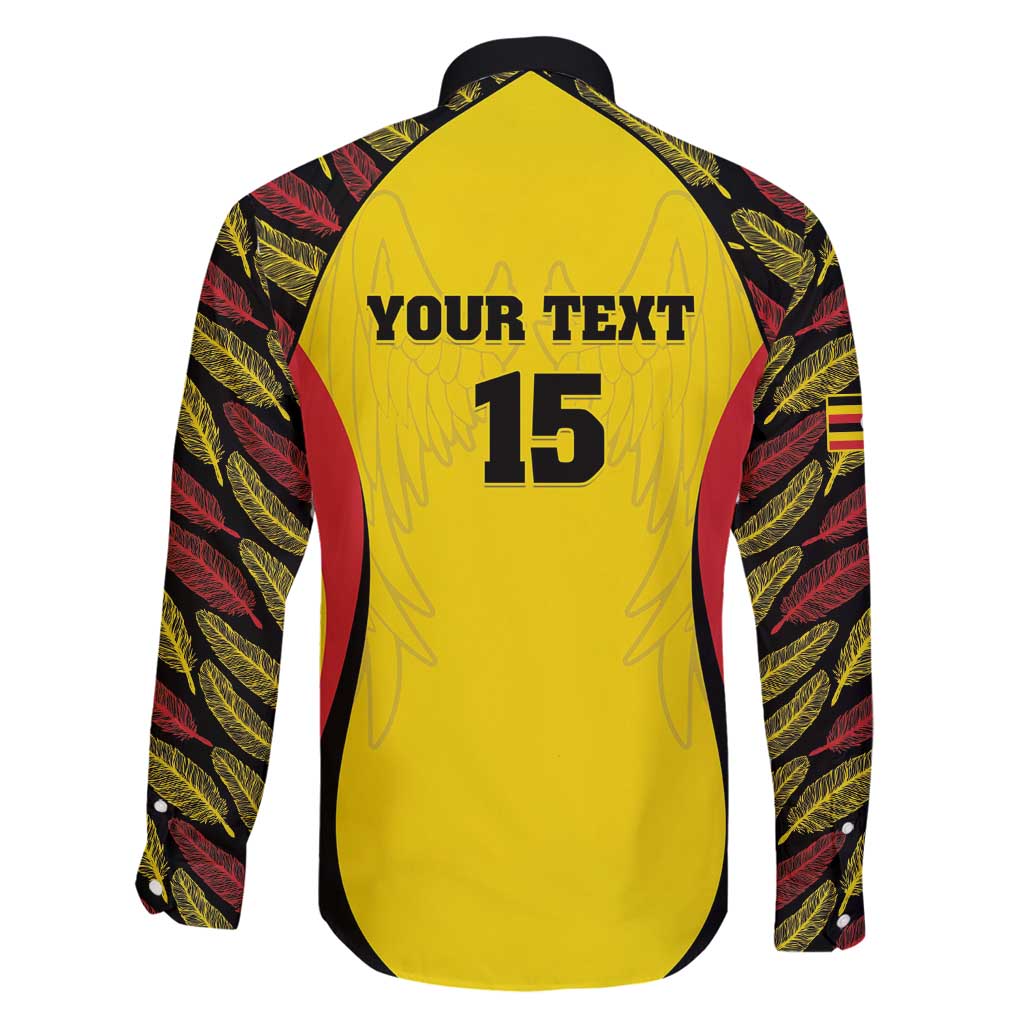 Custom Uganda Cricket Family Matching Puletasi and Hawaiian Shirt Go Cricket Cranes - Wonder Print Shop