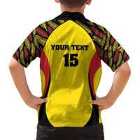 Custom Uganda Cricket Family Matching Tank Maxi Dress and Hawaiian Shirt Go Cricket Cranes - Wonder Print Shop