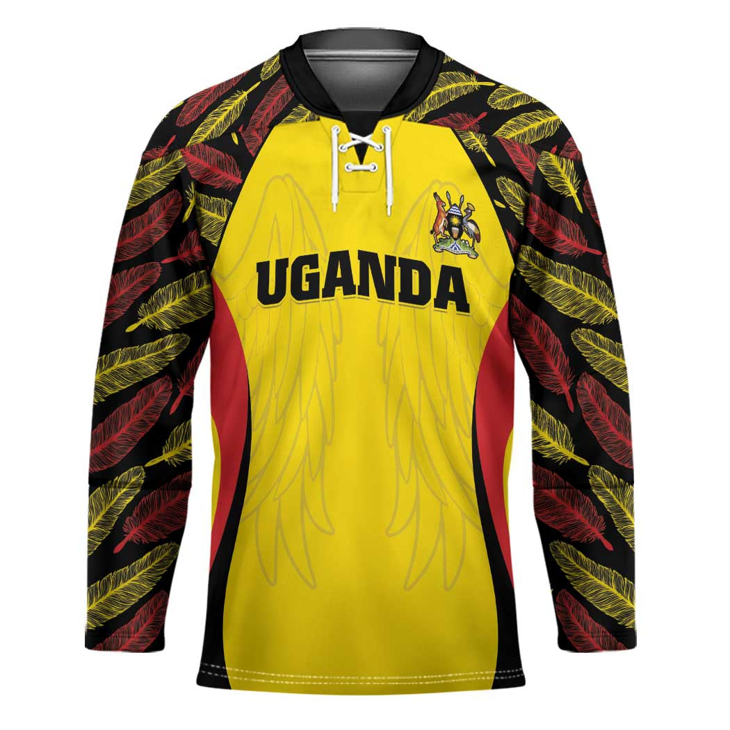 Custom Uganda Cricket Hockey Jersey Go Cricket Cranes - Wonder Print Shop