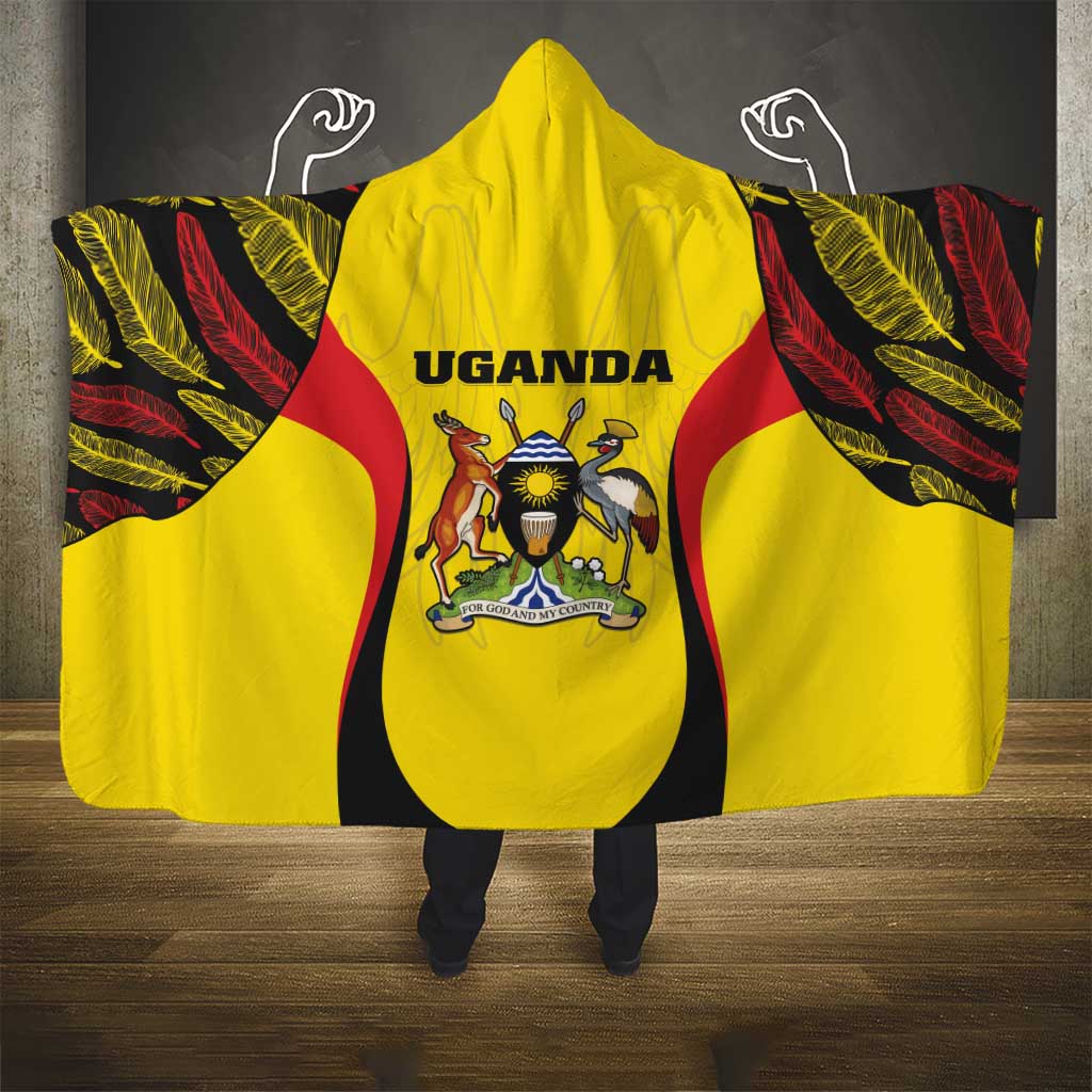 Uganda Cricket Hooded Blanket Go Cricket Cranes - Wonder Print Shop
