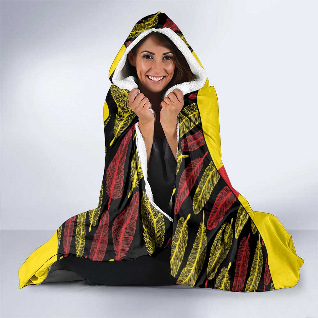 Uganda Cricket Hooded Blanket Go Cricket Cranes - Wonder Print Shop