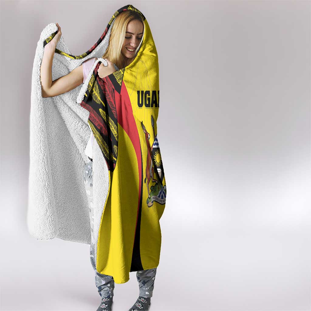 Uganda Cricket Hooded Blanket Go Cricket Cranes - Wonder Print Shop