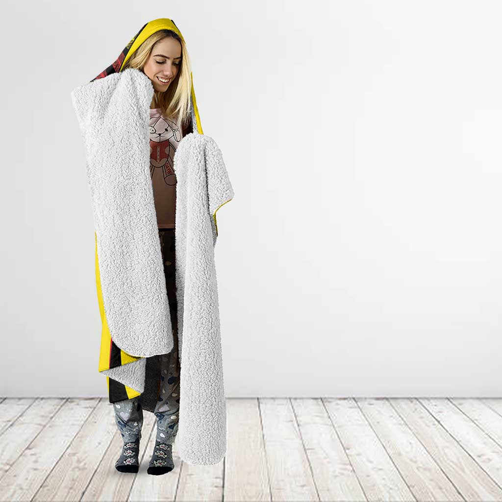 Uganda Cricket Hooded Blanket Go Cricket Cranes - Wonder Print Shop