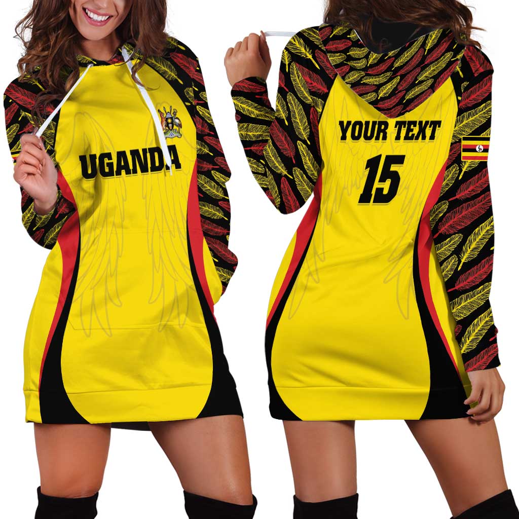 Custom Uganda Cricket Hoodie Dress Go Cricket Cranes - Wonder Print Shop