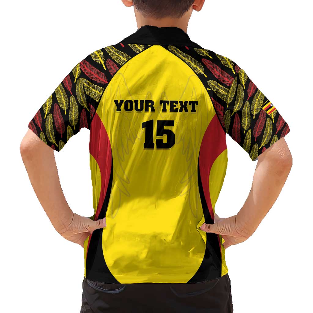 Custom Uganda Cricket Kid Hawaiian Shirt Go Cricket Cranes - Wonder Print Shop
