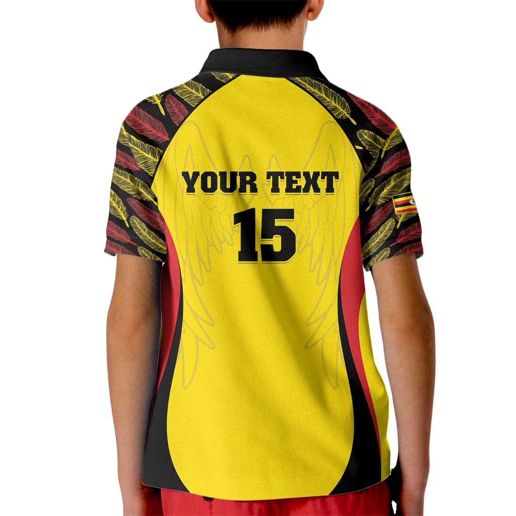 Custom Uganda Cricket Kid Polo Shirt Go Cricket Cranes - Wonder Print Shop
