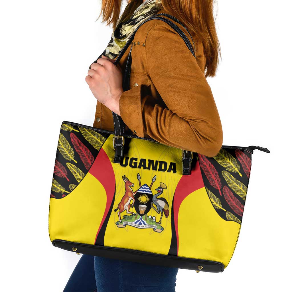 Uganda Cricket Leather Tote Bag Go Cricket Cranes - Wonder Print Shop