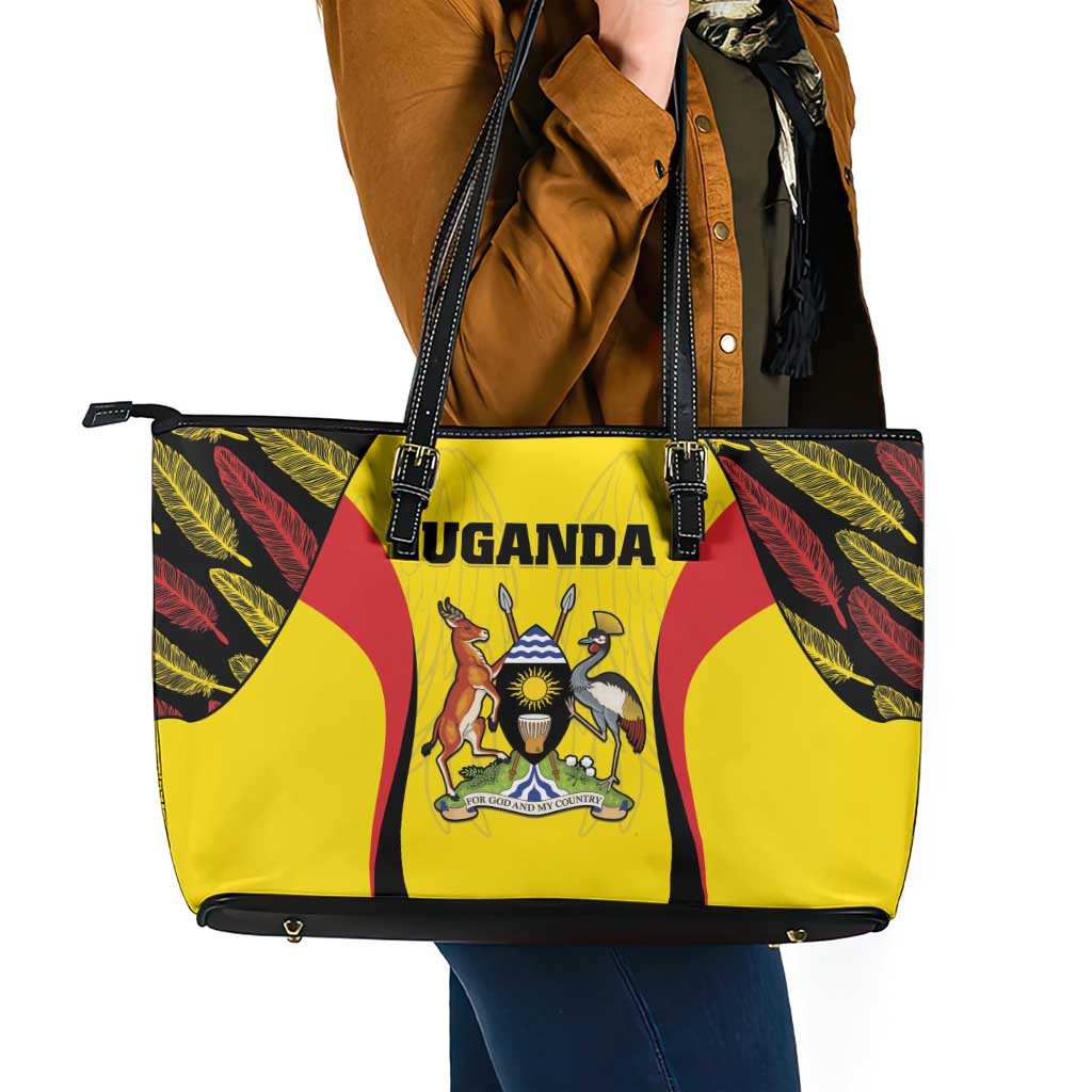 Uganda Cricket Leather Tote Bag Go Cricket Cranes - Wonder Print Shop