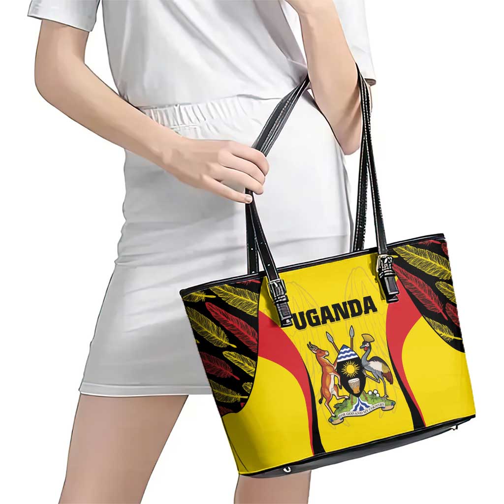 Uganda Cricket Leather Tote Bag Go Cricket Cranes - Wonder Print Shop