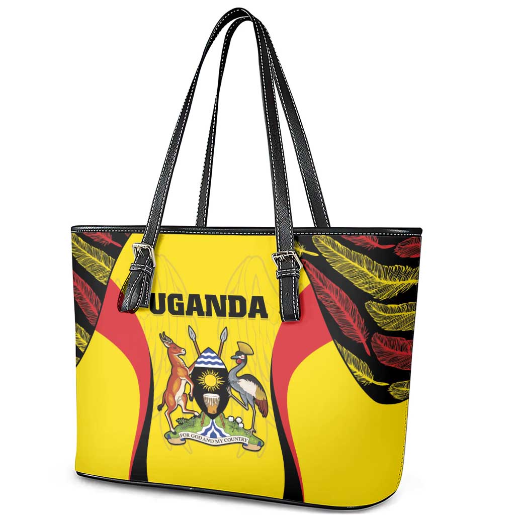 Uganda Cricket Leather Tote Bag Go Cricket Cranes - Wonder Print Shop