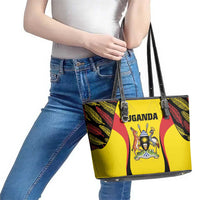 Uganda Cricket Leather Tote Bag Go Cricket Cranes - Wonder Print Shop