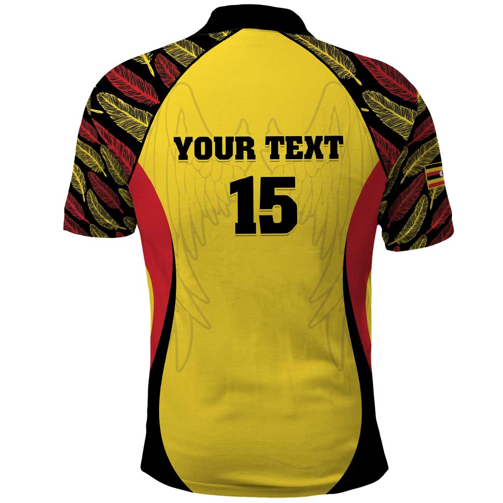 Custom Uganda Cricket Polo Shirt Go Cricket Cranes - Wonder Print Shop