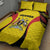Uganda Cricket Quilt Bed Set Go Cricket Cranes - Wonder Print Shop