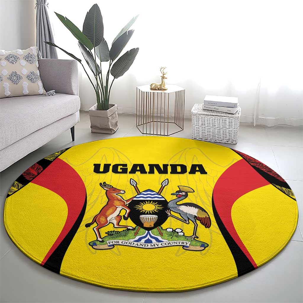 Uganda Cricket Round Carpet Go Cricket Cranes - Wonder Print Shop
