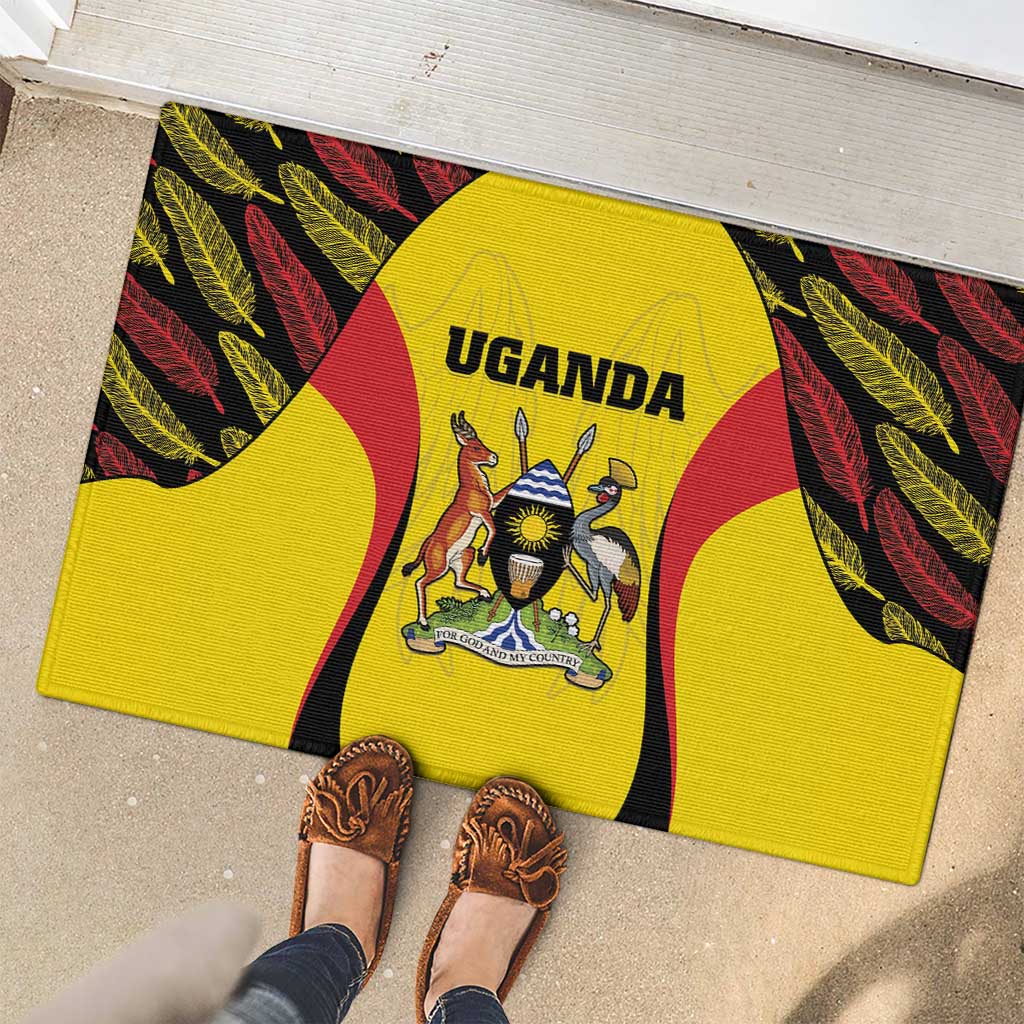 Uganda Cricket Rubber Doormat Go Cricket Cranes - Wonder Print Shop