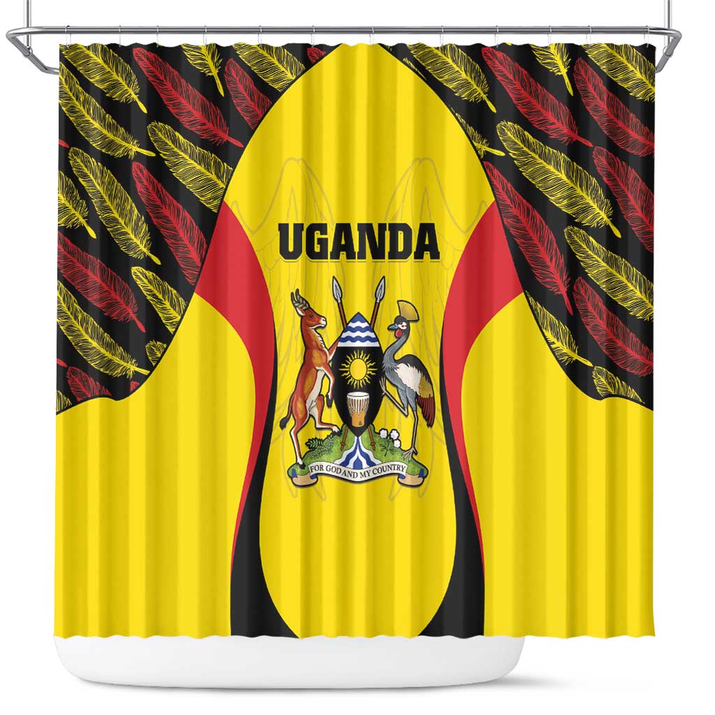 Uganda Cricket Shower Curtain Go Cricket Cranes - Wonder Print Shop