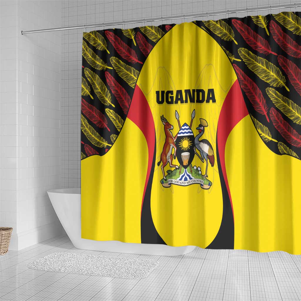 Uganda Cricket Shower Curtain Go Cricket Cranes - Wonder Print Shop