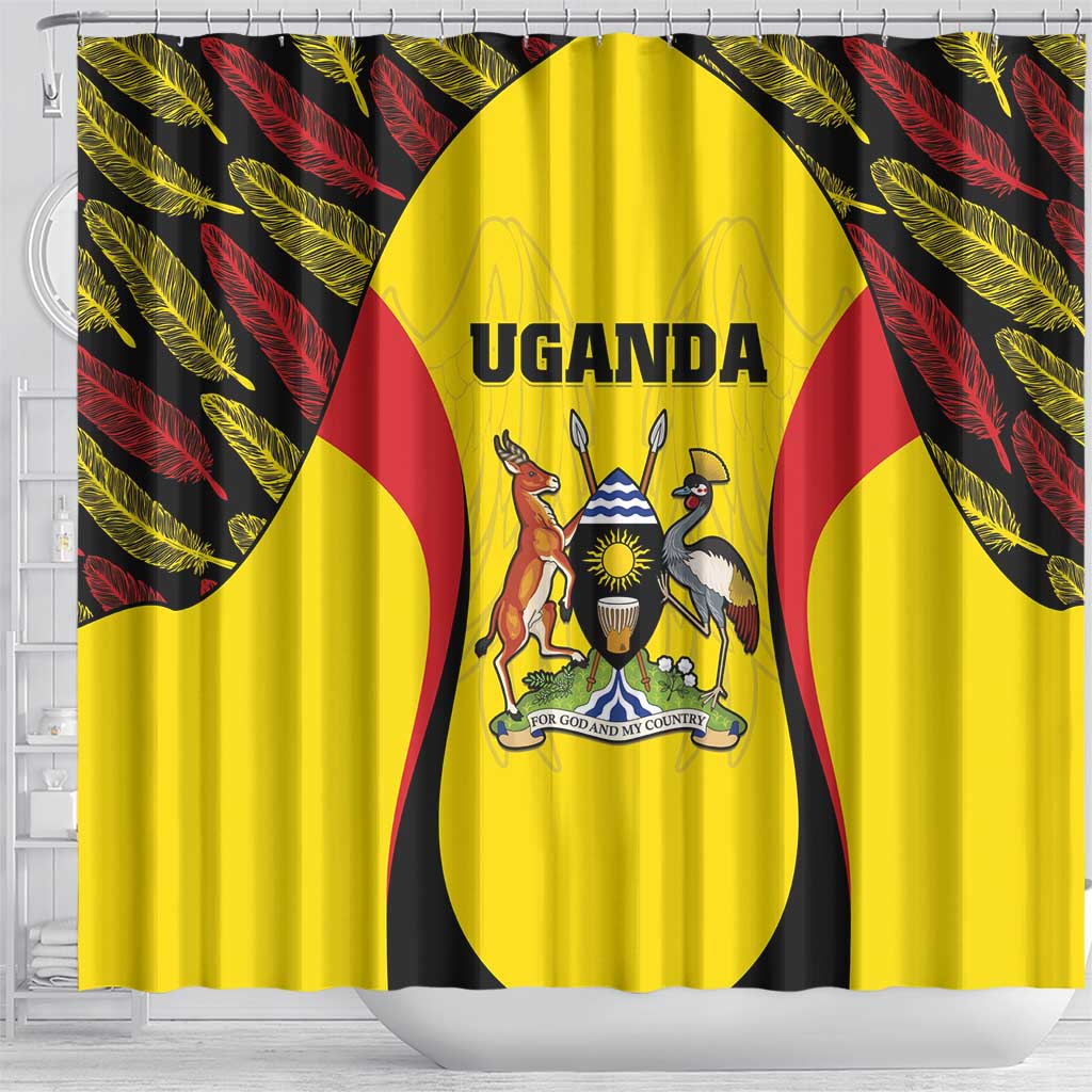 Uganda Cricket Shower Curtain Go Cricket Cranes - Wonder Print Shop
