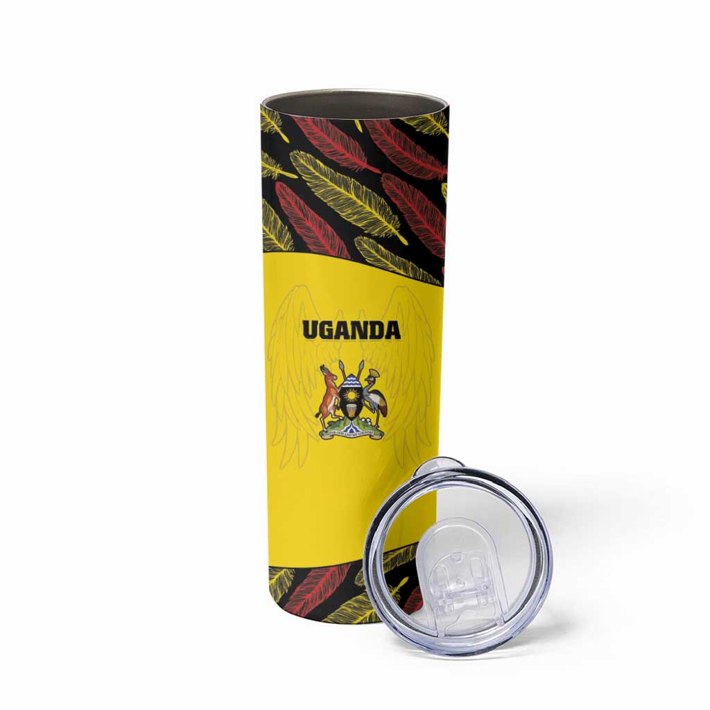 Custom Uganda Cricket Skinny Tumbler Go Cricket Cranes - Wonder Print Shop