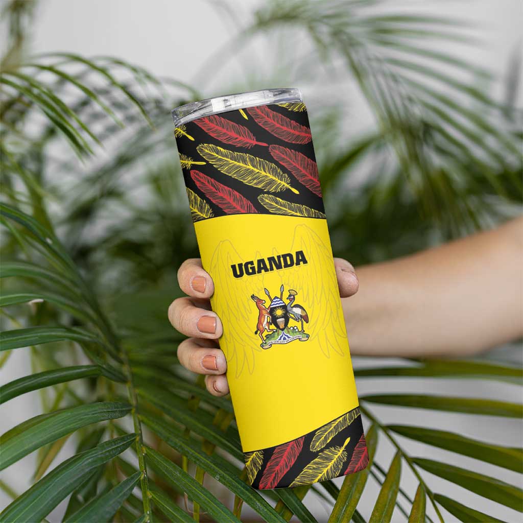 Custom Uganda Cricket Skinny Tumbler Go Cricket Cranes - Wonder Print Shop
