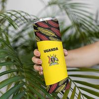 Custom Uganda Cricket Skinny Tumbler Go Cricket Cranes - Wonder Print Shop