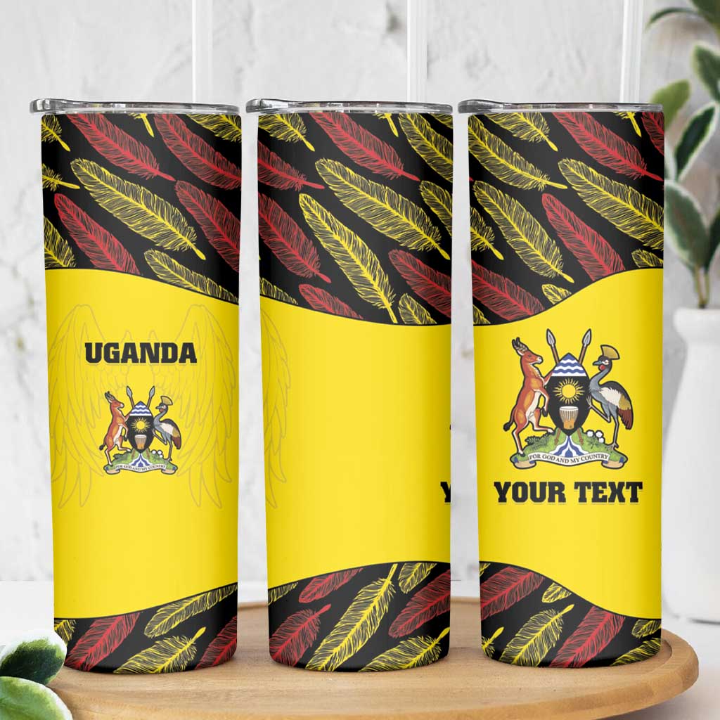 Custom Uganda Cricket Skinny Tumbler Go Cricket Cranes - Wonder Print Shop