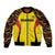 Custom Uganda Cricket Sleeve Zip Bomber Jacket Go Cricket Cranes - Wonder Print Shop
