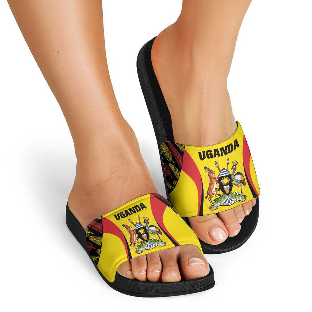 Uganda Cricket Slide Sandals Go Cricket Cranes - Wonder Print Shop