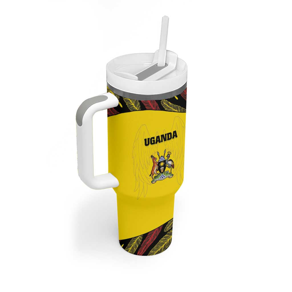 Custom Uganda Cricket Tumbler With Handle Go Cricket Cranes - Wonder Print Shop