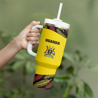 Custom Uganda Cricket Tumbler With Handle Go Cricket Cranes - Wonder Print Shop